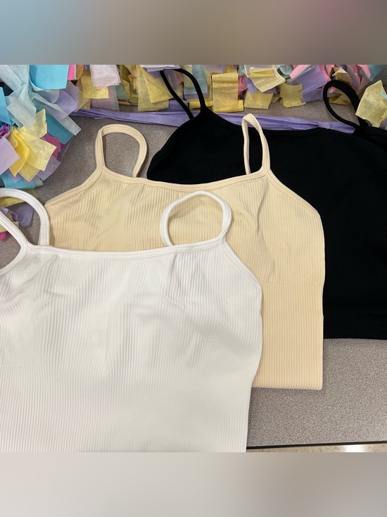 OQQ Tops - (3)‼️OQQ Sz M Ribbed Spaghetti Strap Tank body suits